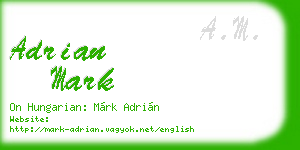 adrian mark business card